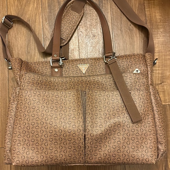 Guess Bags Guess Brown Diaper Bag Poshmark